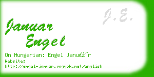 januar engel business card